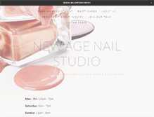 Tablet Screenshot of newagenailstudio.com